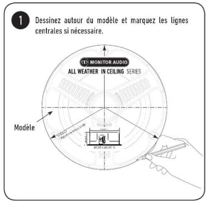 MONITOR AUDIO AWC280T2 - Fixer les haut-parleurs Performance Contrôlee - 1