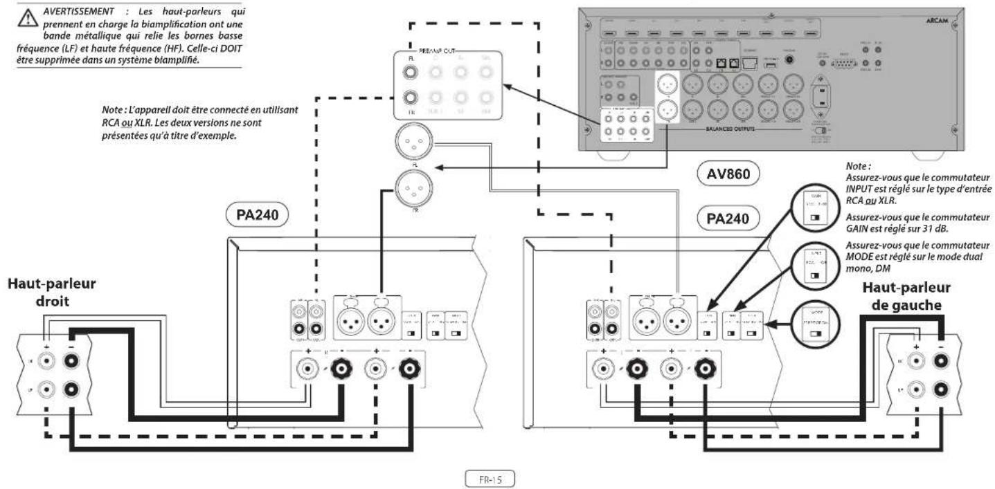 ARCAM PA240 - Mono double/Mode Bi Amp - PA240 tableau - 1