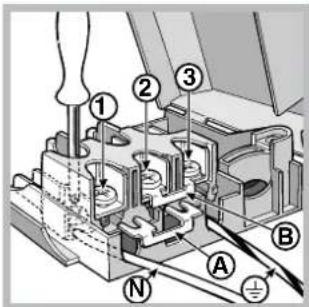 INDESIT KN3C51(W)FR S - Инсталиране на захранващия кабел - 3