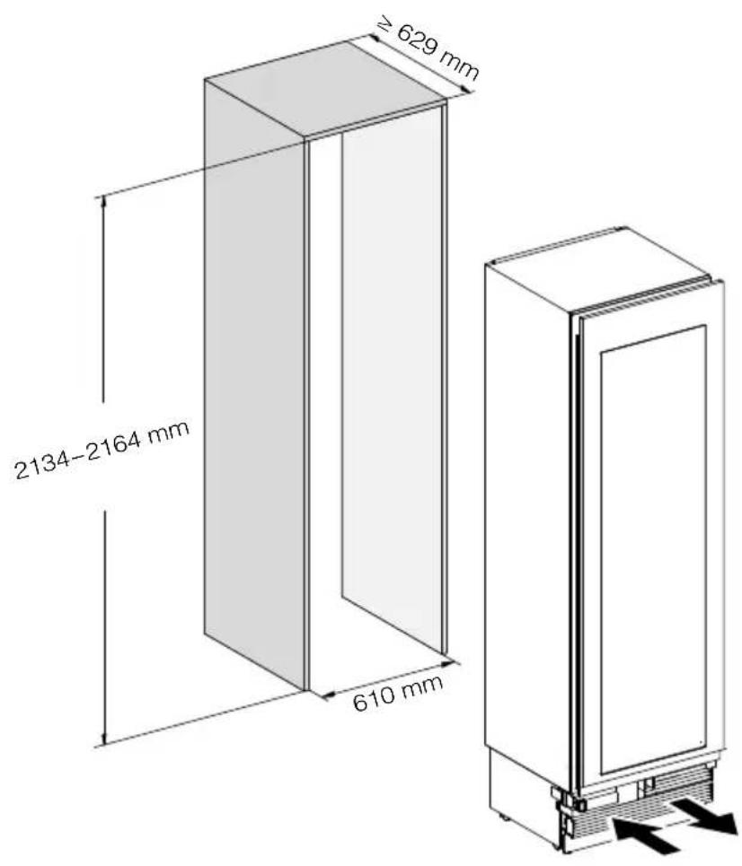MIELE KWT 2611 Vi - Cotes d'encastrement - 1