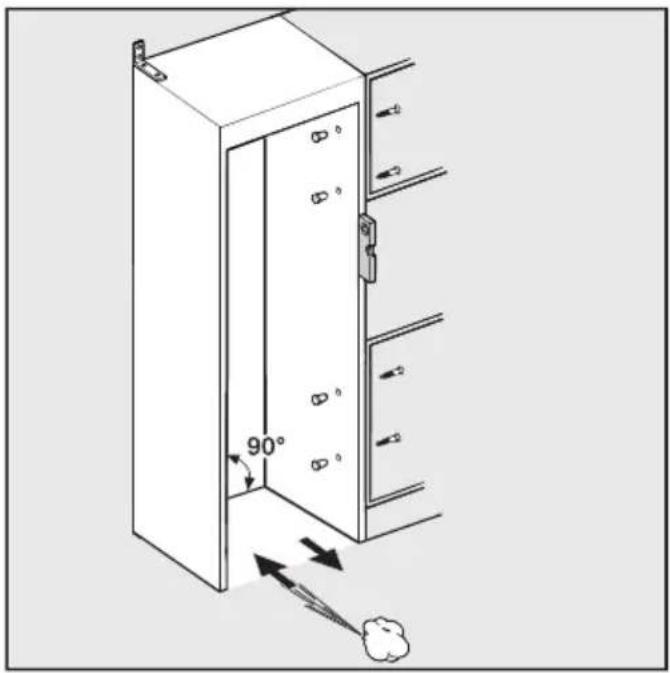 MIELE KWT 2611 Vi - Ajustement de la niche d'encastrement - 1