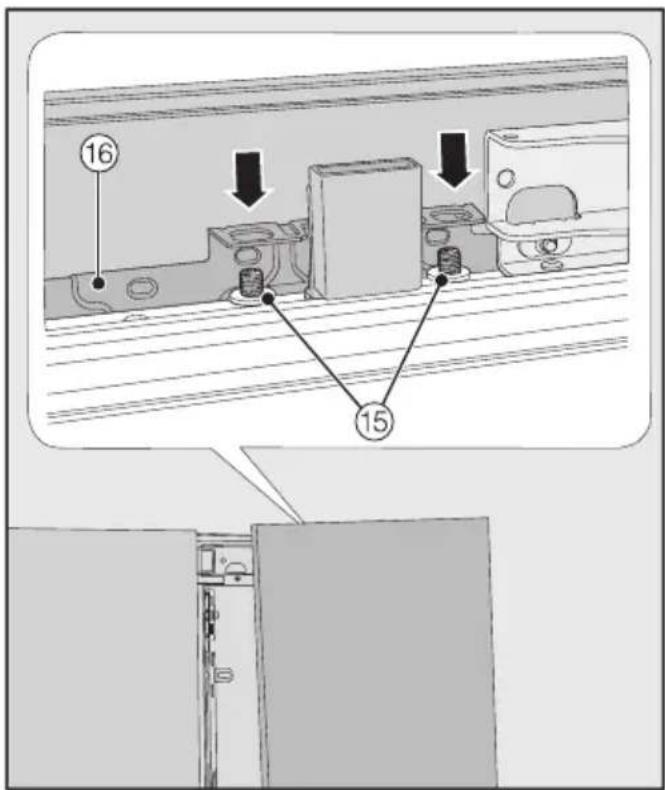 MIELE KWT 2611 Vi - Préparation du montage de la façade du meuble - 9