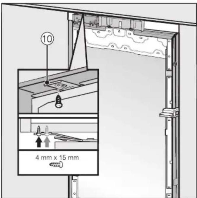 MIELE KWT 2611 Vi - Fixer la cave à vin dans la niche d'encastrement - 2
