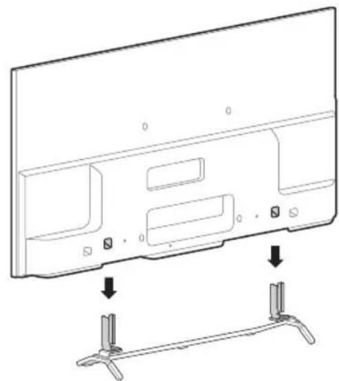 SONY Bravia KDL55W800B - 1: Fixer le support de table - 1