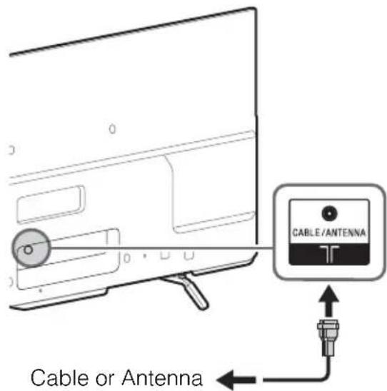 SONY Bravia KDL55W800B - Cable System or VHF/UHF Antenna System - 1