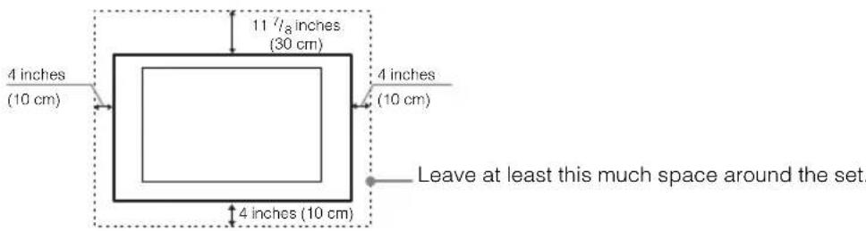 SONY Bravia KDL55W800B - Installed on the wall - 1