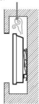 SONY Bravia KDL55W800B - N'installez jamais le téléviseur de la manière suivante: - 2