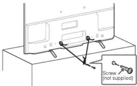 SONY Bravia KDL55W800B - Secure the TV to the Stand. - 3