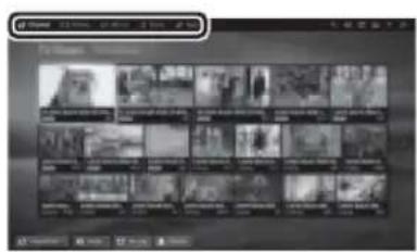 SONY Bravia KDL55W800B - Press  to select the desired category. - 2