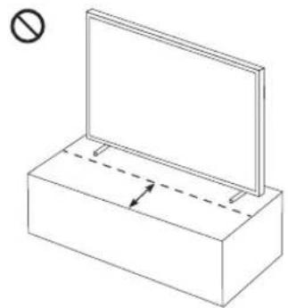 SAMSUNG The Frame QE50LS03TAU - Forholdsregler ved montering af tv'et på en sukkel - 2