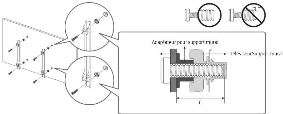 SAMSUNG The Frame QE50LS03TAU - Fixation du téléviseur à un mur - 2