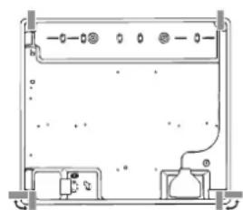 INDESIT PR 752 WI(BK) - Schema di fissaggio dei ganci - 4