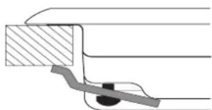 INDESIT PR 752 WI(BK) - Esquema para prender os ganchos - 1