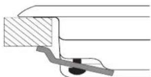 INDESIT PR 752 WI(BK) - Hook fastening diagram - 1