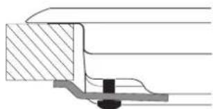INDESIT PR 752 WI(BK) - Hook fastening diagram - 2
