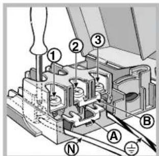 INDESIT KN3C76A(W)BG S - Fitting the power supply cable - 3