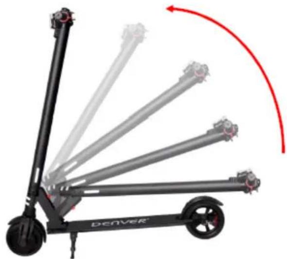DENVER SEL65220 - - Déplier le scooter électrique - 1