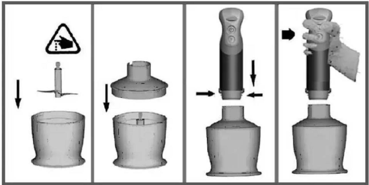 YOO DIGITAL CookYoo 100 - HOW TO USE THE HANDBLENDER - 2