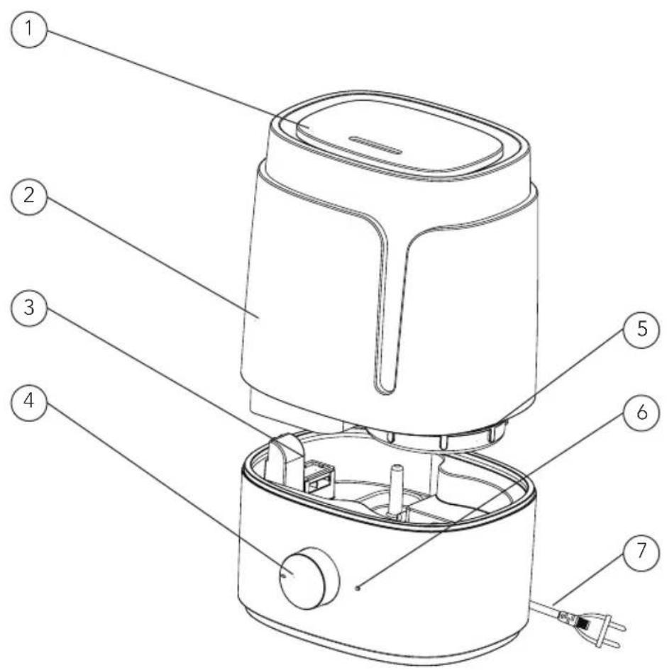 WILFA Cloud HU35W - COMPONENTI DELLA MACCHINA - 1