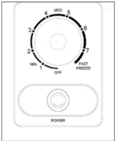 Avanti CF720M0WH - CONFIGURACIÓN DE CONGELACIÓN RAPIDA: - 1