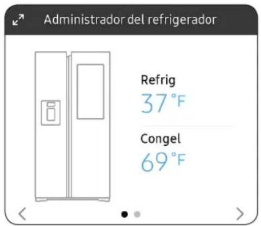 Administrador del refrigerador Refrig 37°F Congel 69°F