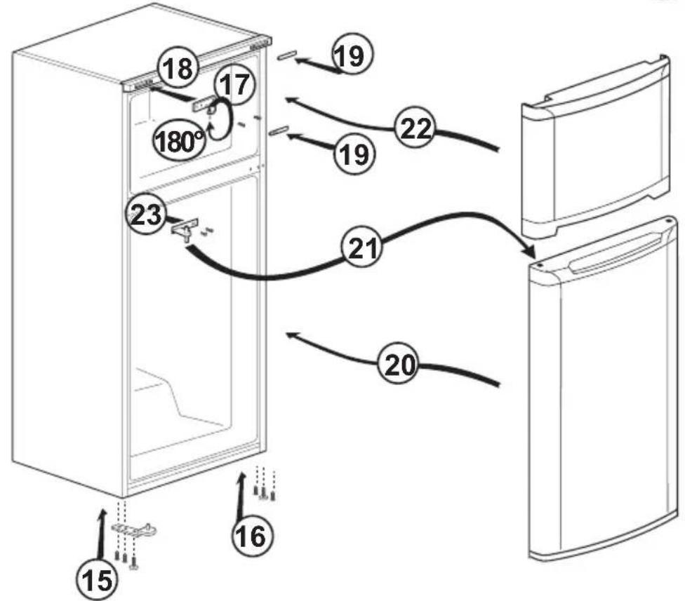BEKO DS145010S - Reversing the doors - 2