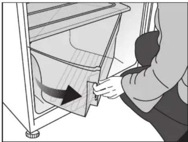 BEKO DS145010S - Utilisation du bac à légumes rotatif (dans certains modèles) - 1