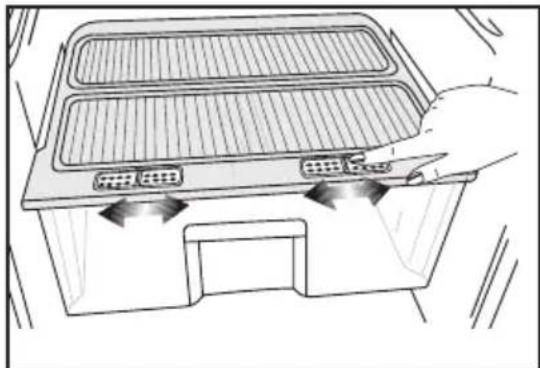 BEKO DS145010S - Bac à légumes: utilisation des curseurs de réglage de l'humidité (dans certains modèles) *EN OPTION - 1