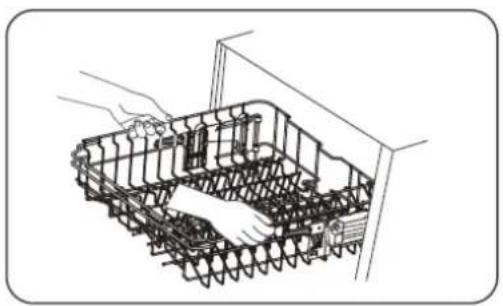 THOMSON TWBI 3815 FULL - Adjusng the upper basket - 1