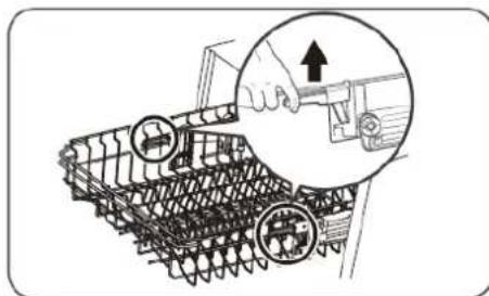 THOMSON TWBI 3815 FULL - Réglage en hauteur du panier supérieur - 2