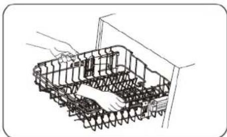THOMSON TWBI 3815 FULL - Réglage en hauteur du panier supérieur - 1