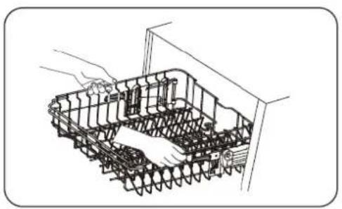 THOMSON TWBI 3815 FULL - De bovenste korf aanpassen - 1