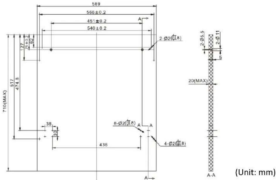 THOMSON TWBI 3815 FULL - Preparing and Assembling the Furniture Door (not supplied) - 1