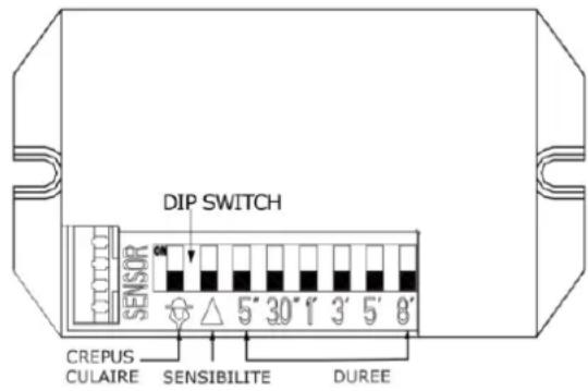 Lucide Limba 278770630 - Réglage du commutateur DIP - 2