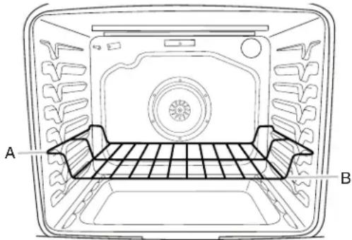 MAYTAG MES8800FZ - Position de la grille plate* type d'aliment - 1