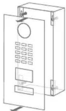 DoorBird D2101KV - ENLEVER LA FACE AVANT - 3