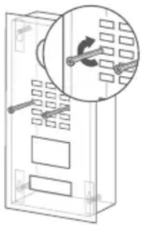 DoorBird D2101KV - FIXATION DU PANNEAU AVANT - 3