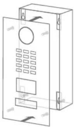DoorBird D2101KV - FRONTBLENDE MONTIEREN - 1