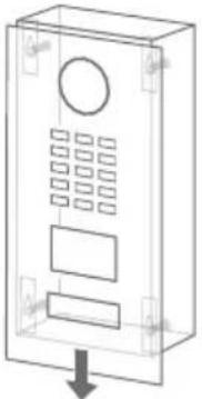 DoorBird D2101KV - FRONTBLENDEENTFERNEN - 2