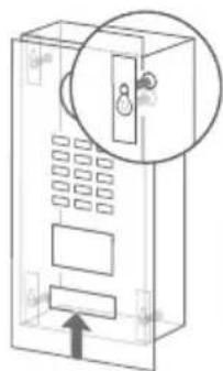 DoorBird D2101KV - ASSEMBLING THE FRONT PANEL - 2