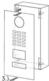 DoorBird D2101KV - REMOVING THE FRONT PANEL - 3
