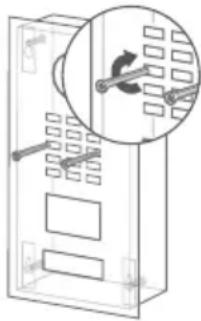 DoorBird D2101KV - MONTAJE DE LA PLACA FRONTAL - 3