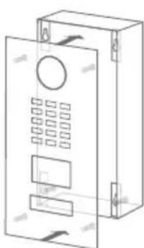 DoorBird D2101KV - ASSEMBLING THE FRONT PANEL - 1