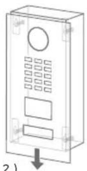 DoorBird D2101KV - REMOVING THE FRONT PANEL - 2