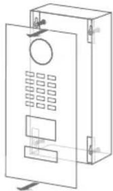 DoorBird D2101KV - FRONTBLENDEENTFERNEN - 3