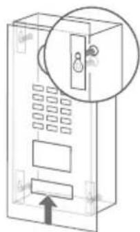 DoorBird D2101KV - ASSEMBLING THE FRONT PANEL - 2