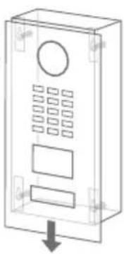 DoorBird D2101KV - ENLEVER LA FACE AVANT - 2