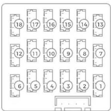 DoorBird D2101KV - CONEXION DE LOS BOTONES DE LLAMADA AL MODULO MULTI FAMILIAR - 2