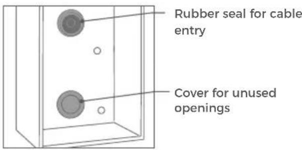 DoorBird D2101KV - Mounting the surface-mounted housing - 1