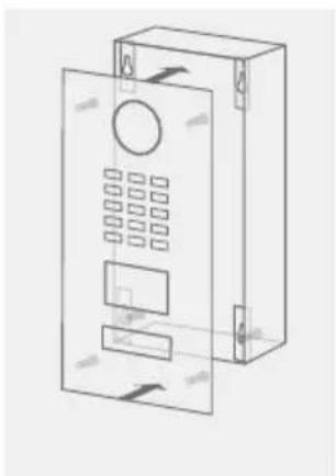 DoorBird D2101KH - MONTAJE DEL PANEL FRONTAL - 2